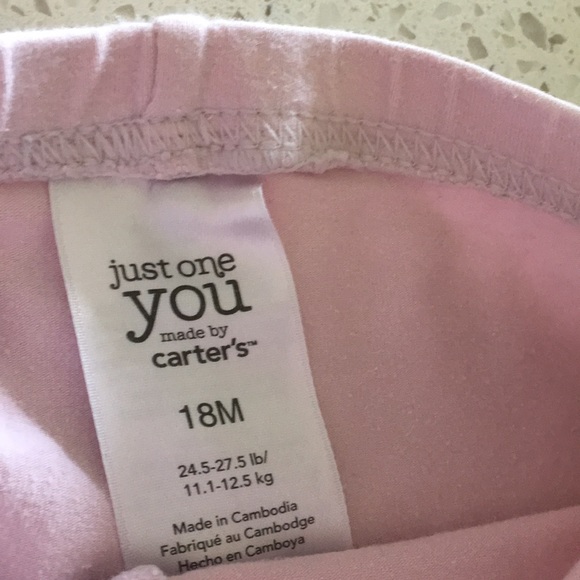 3/$15 Carter’s Light Pink Leggings - Picture 4 of 4